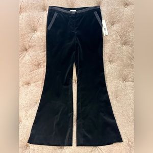Badgley Mischka Flare Velour Pants-BRAND NEW WITH TAGS